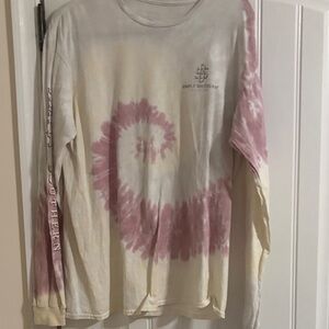 Simply Southern Pink and Cream Spiral Long Sleeve